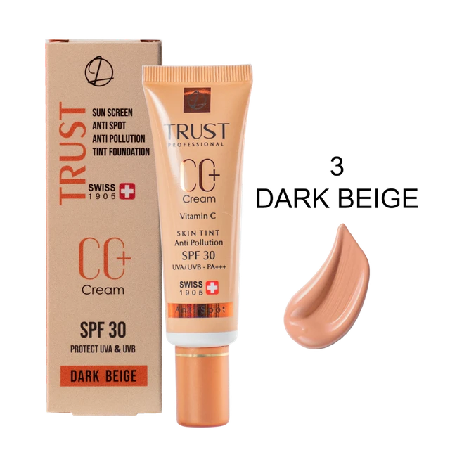 سی سی کرم پلاس تراست شماره 3 (بژ تیره) 30میل